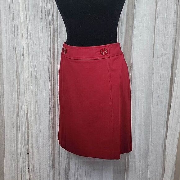 Ann Taylor Red Pencil Skirt - Picture 10 of 16